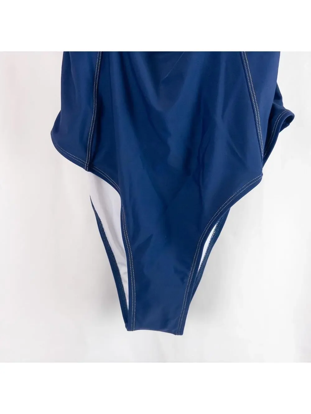 Cupshe Swimsuit Blue Solid Swimsuit Womens XXL